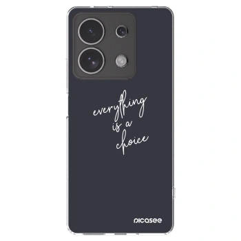 Picasee átlátszó szilikon tok az alábbi mobiltelefonokra Xiaomi Redmi Note 13 4G - Everything is a choice