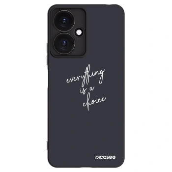 Picasee fekete szilikon tok az alábbi mobiltelefonokra Xiaomi Redmi 13C 5G - Everything is a choice