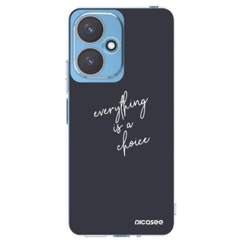 Picasee átlátszó szilikon tok az alábbi mobiltelefonokra Xiaomi Redmi 13C 5G - Everything is a choice