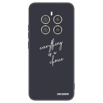 Picasee fekete szilikon tok az alábbi mobiltelefonokra Realme 12 Pro 5G - Everything is a choice