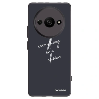 Picasee fekete szilikon tok az alábbi mobiltelefonokra Xiaomi Redmi A3 - Everything is a choice