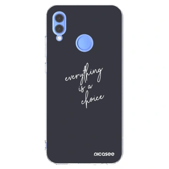 Picasee átlátszó szilikon tok az alábbi mobiltelefonokra Honor 10 Lite - Everything is a choice