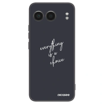 Picasee fekete szilikon tok az alábbi mobiltelefonokra OnePlus Nord 4 - Everything is a choice