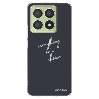 Picasee átlátszó szilikon tok az alábbi mobiltelefonokra Xiaomi 14T - Everything is a choice