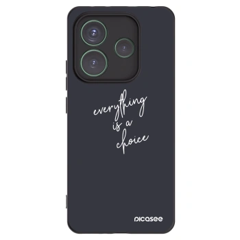 Picasee fekete szilikon tok az alábbi mobiltelefonokra Xiaomi Redmi Note 14 5G - Everything is a choice