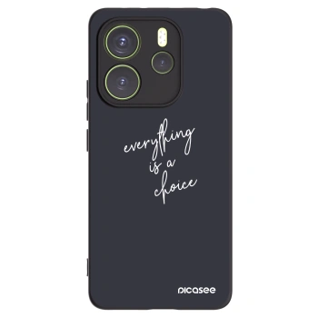 Picasee fekete szilikon tok az alábbi mobiltelefonokra Xiaomi Redmi Note 14 4G - Everything is a choice