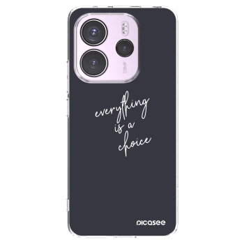 Picasee átlátszó szilikon tok az alábbi mobiltelefonokra Xiaomi Redmi Note 14 4G - Everything is a choice