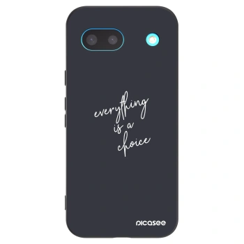 Picasee fekete szilikon tok az alábbi mobiltelefonokra Google Pixel 8a - Everything is a choice