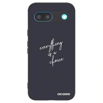 Picasee fekete szilikon tok az alábbi mobiltelefonokra Google Pixel 8 - Everything is a choice