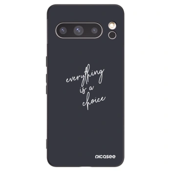 Picasee fekete szilikon tok az alábbi mobiltelefonokra Google Pixel 8 Pro - Everything is a choice