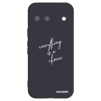 Picasee fekete szilikon tok az alábbi mobiltelefonokra Google Pixel 9 - Everything is a choice