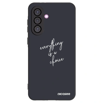 Picasee fekete szilikon tok az alábbi mobiltelefonokra Samsung Galaxy A56 5G A566B - Everything is a choice