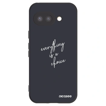 Picasee fekete szilikon tok az alábbi mobiltelefonokra Google Pixel 9a - Everything is a choice