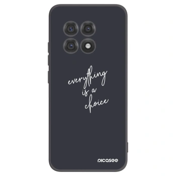 Picasee fekete szilikon tok az alábbi mobiltelefonokra OnePlus 13R 5G - Everything is a choice