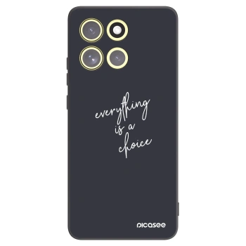Picasee fekete szilikon tok az alábbi mobiltelefonokra Motorola Moto G86 5G - Everything is a choice