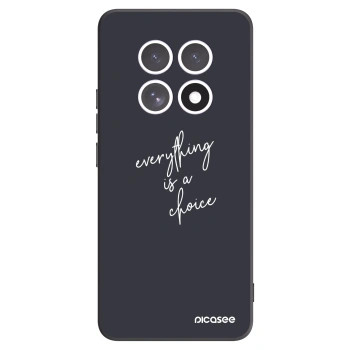 Picasee fekete szilikon tok az alábbi mobiltelefonokra Xiaomi Redmi Note 15 - Everything is a choice