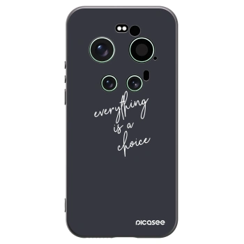 Picasee fekete szilikon tok az alábbi mobiltelefonokra Xiaomi 17 Ultra - Everything is a choice