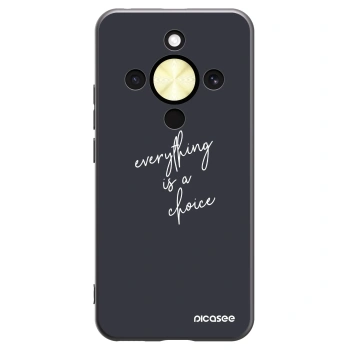 Picasee fekete szilikon tok az alábbi mobiltelefonokra Honor Magic8 Lite 5G - Everything is a choice