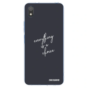 Picasee átlátszó szilikon tok az alábbi mobiltelefonokra Xiaomi Redmi 7A - Everything is a choice