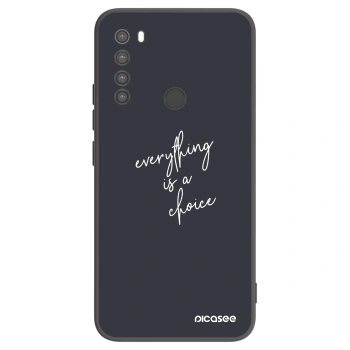 Picasee fekete szilikon tok az alábbi mobiltelefonokra Xiaomi Redmi Note 8 - Everything is a choice