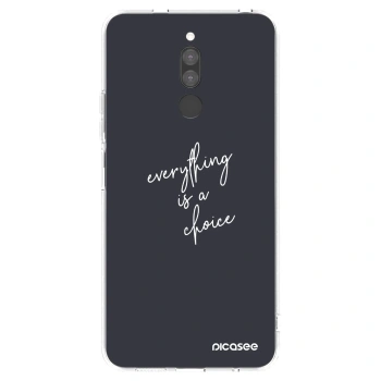 Picasee átlátszó szilikon tok az alábbi mobiltelefonokra Xiaomi Redmi 8 - Everything is a choice