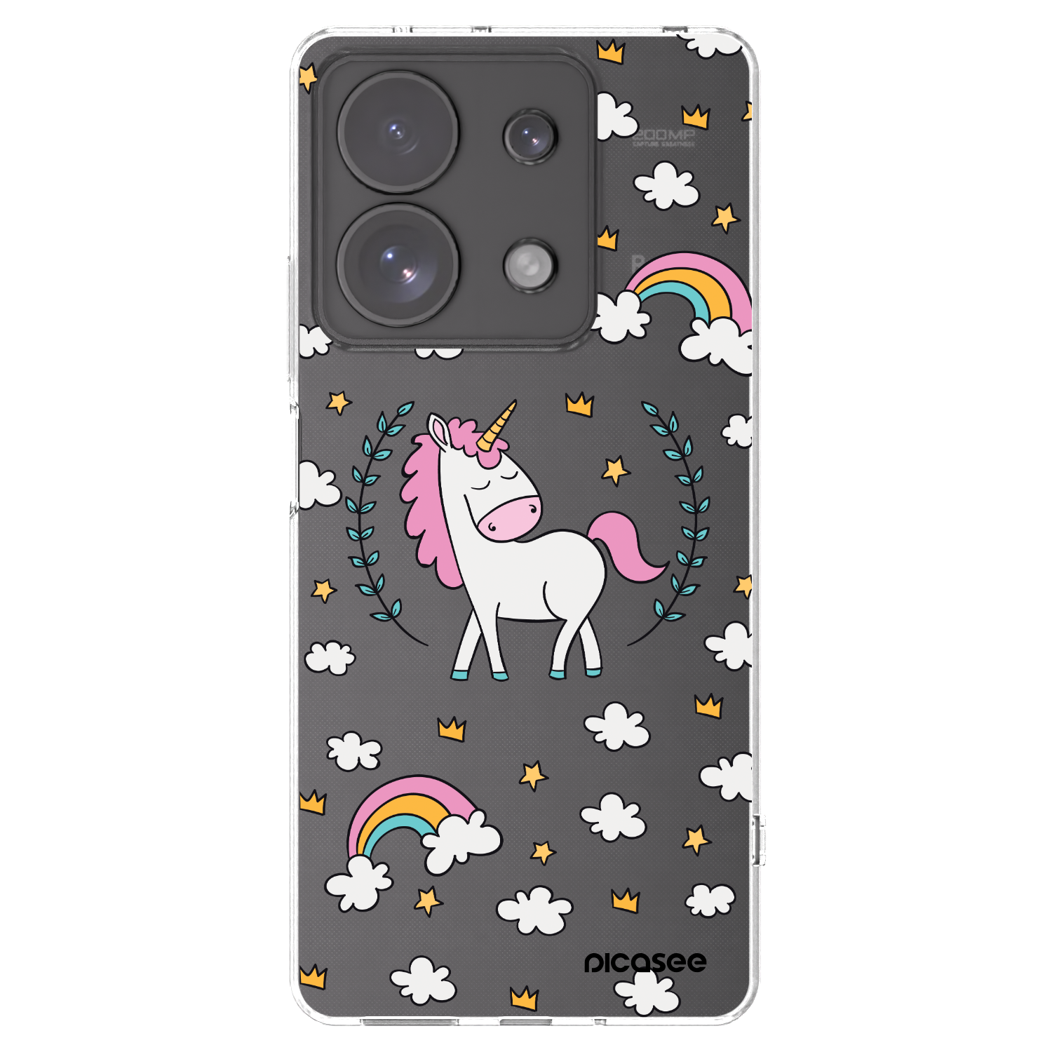 Picasee átlátszó szilikon tok az alábbi mobiltelefonokra Xiaomi Redmi Note 13 Pro 4G - Unicorn star heaven