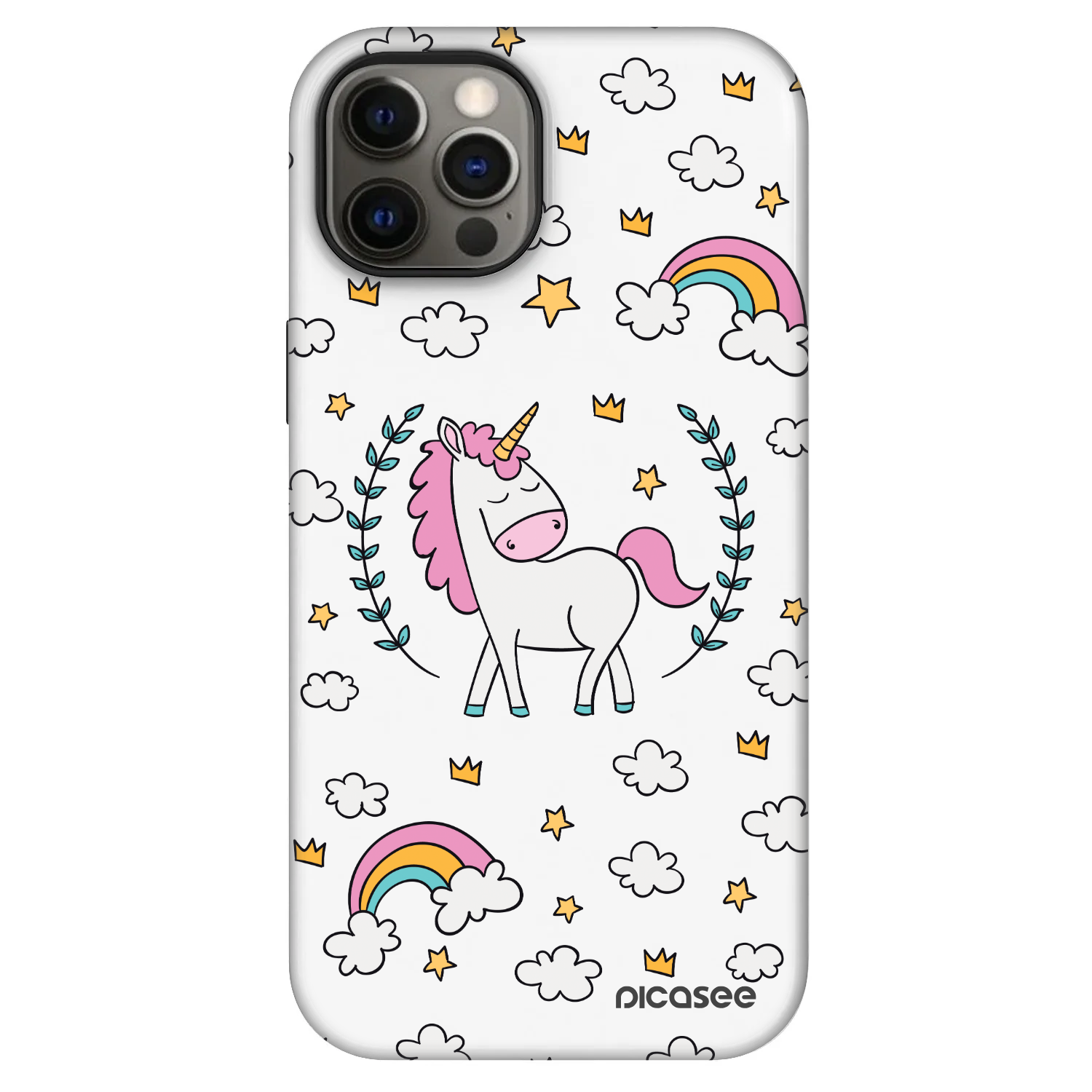 Picasee Fashion Case MagSafe Apple iPhone 12 - Unicorn star heaven