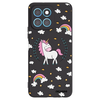 Picasee fekete szilikon tok az alábbi mobiltelefonokra Honor X6 - Unicorn star heaven