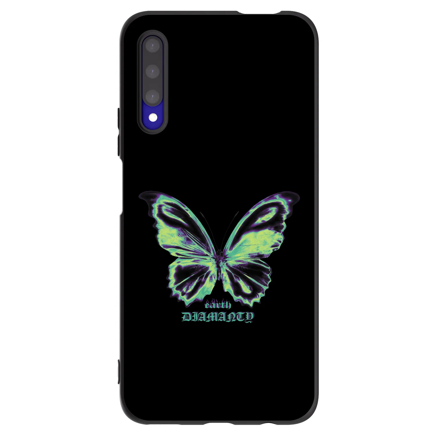 Picasee fekete szilikon tok az alábbi mobiltelefonokra Honor 9X Pro - Diamanty Blue