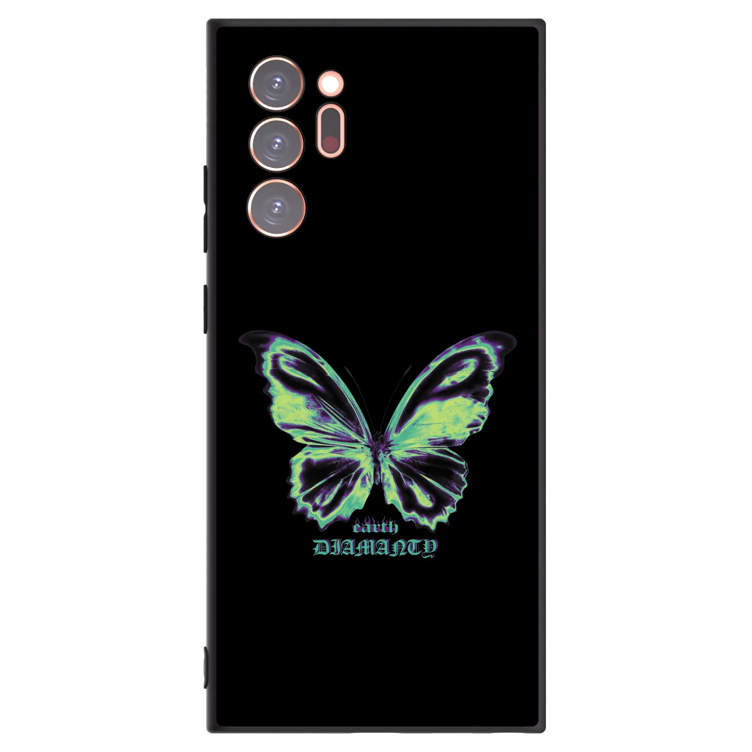 Picasee fekete szilikon tok az alábbi mobiltelefonokra Samsung Galaxy Note 20 Ultra - Diamanty Blue