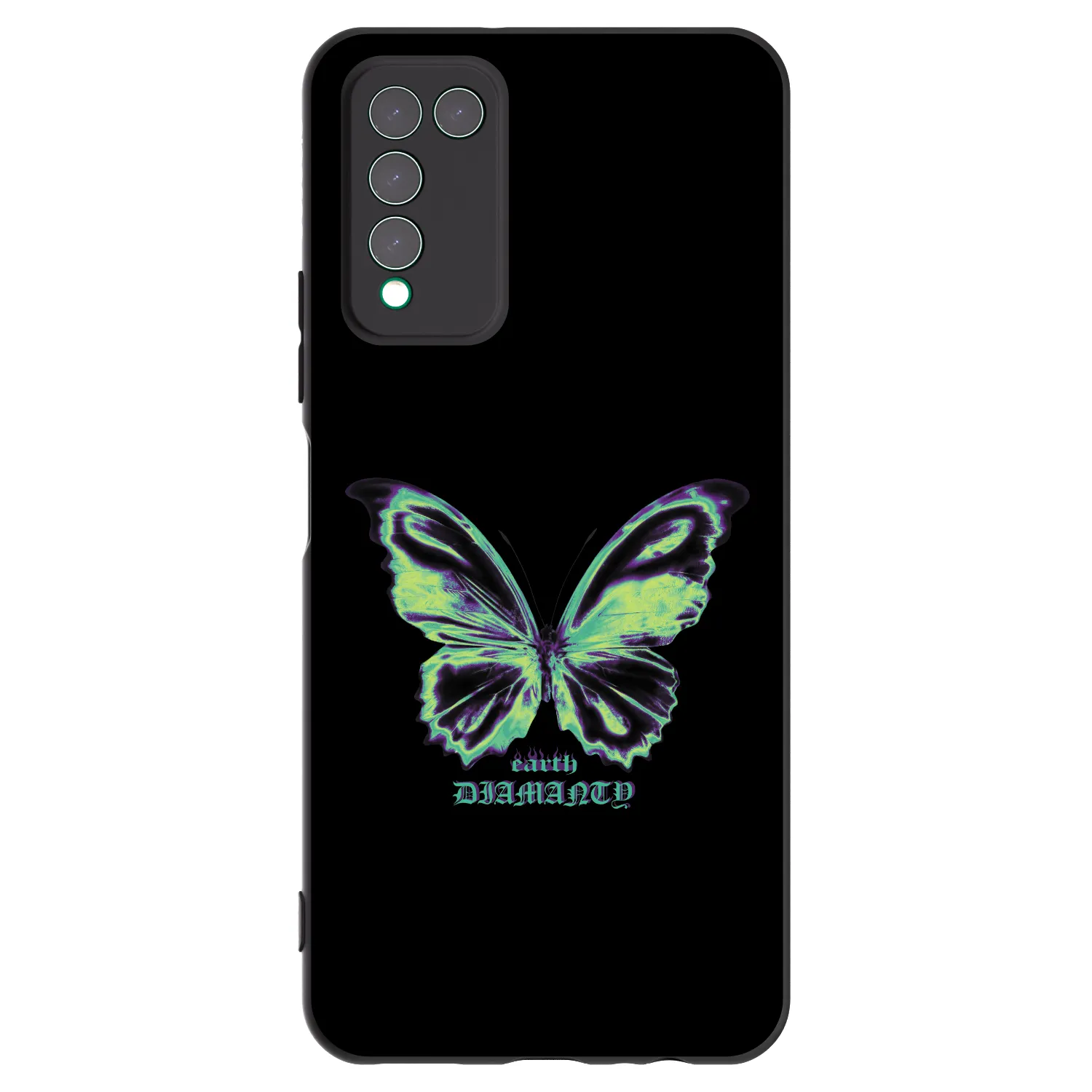 Picasee fekete szilikon tok az alábbi mobiltelefonokra Honor 10X Lite - Diamanty Blue