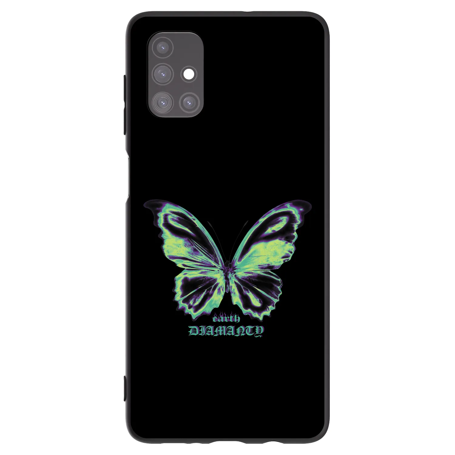 Picasee fekete szilikon tok az alábbi mobiltelefonokra Samsung Galaxy M51 M515F - Diamanty Blue