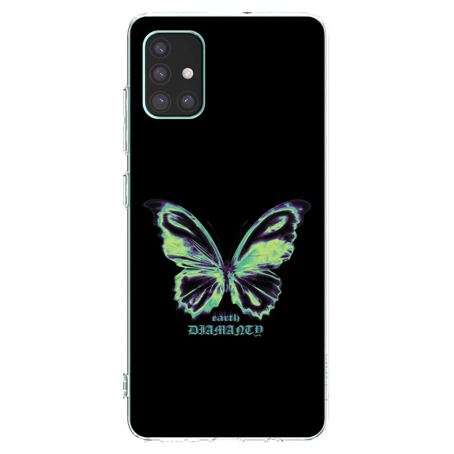 Picasee átlátszó szilikon tok az alábbi mobiltelefonokra Samsung Galaxy M51 M515F - Diamanty Blue