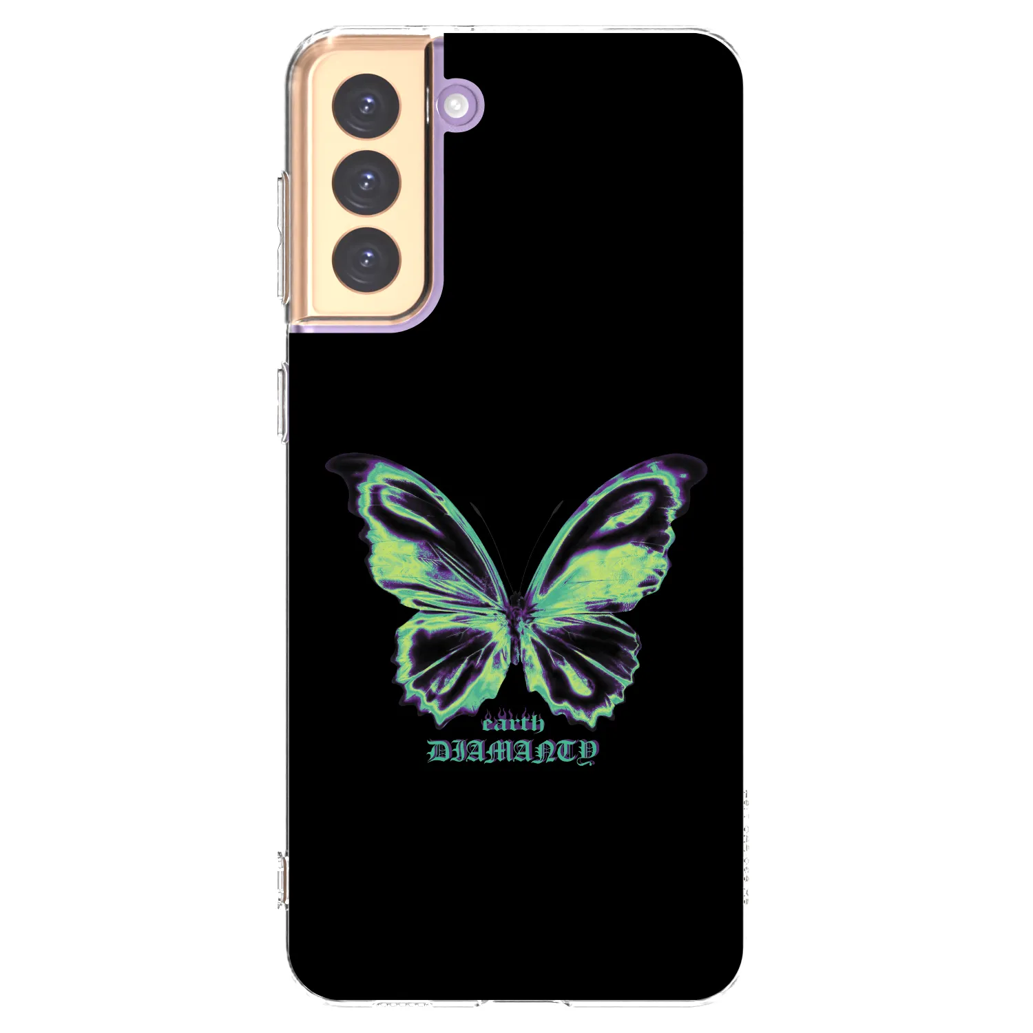 Picasee átlátszó szilikon tok az alábbi mobiltelefonokra Samsung Galaxy S21+ 5G G996F - Diamanty Blue
