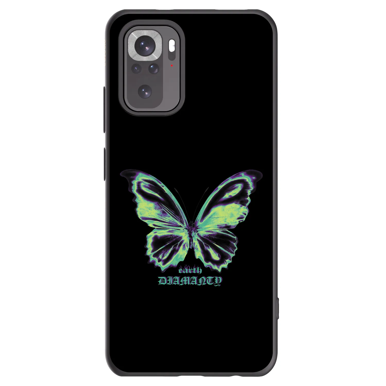 Picasee fekete szilikon tok az alábbi mobiltelefonokra Xiaomi Redmi Note 10 - Diamanty Blue