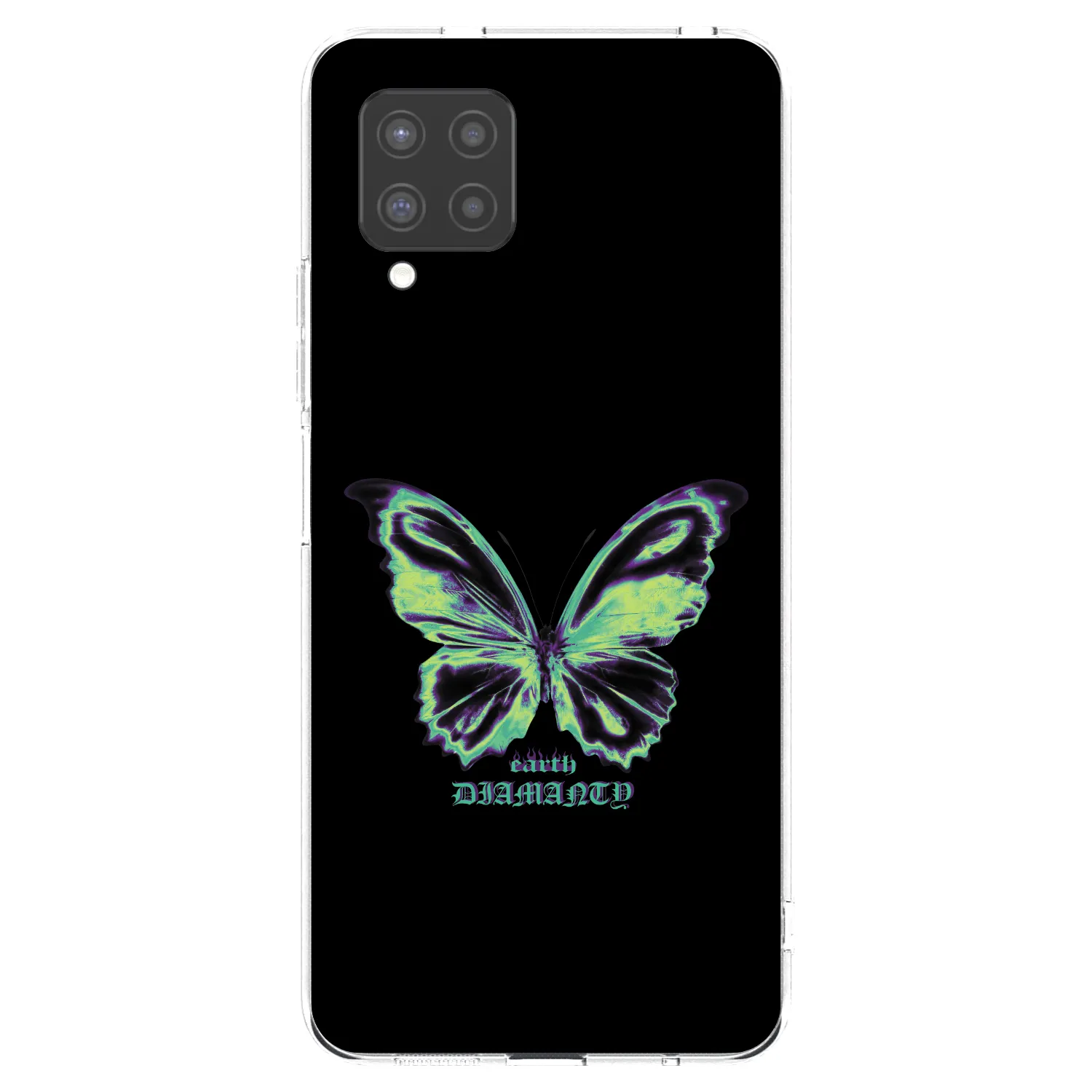 Picasee átlátszó szilikon tok az alábbi mobiltelefonokra Samsung Galaxy A42 A426B - Diamanty Blue