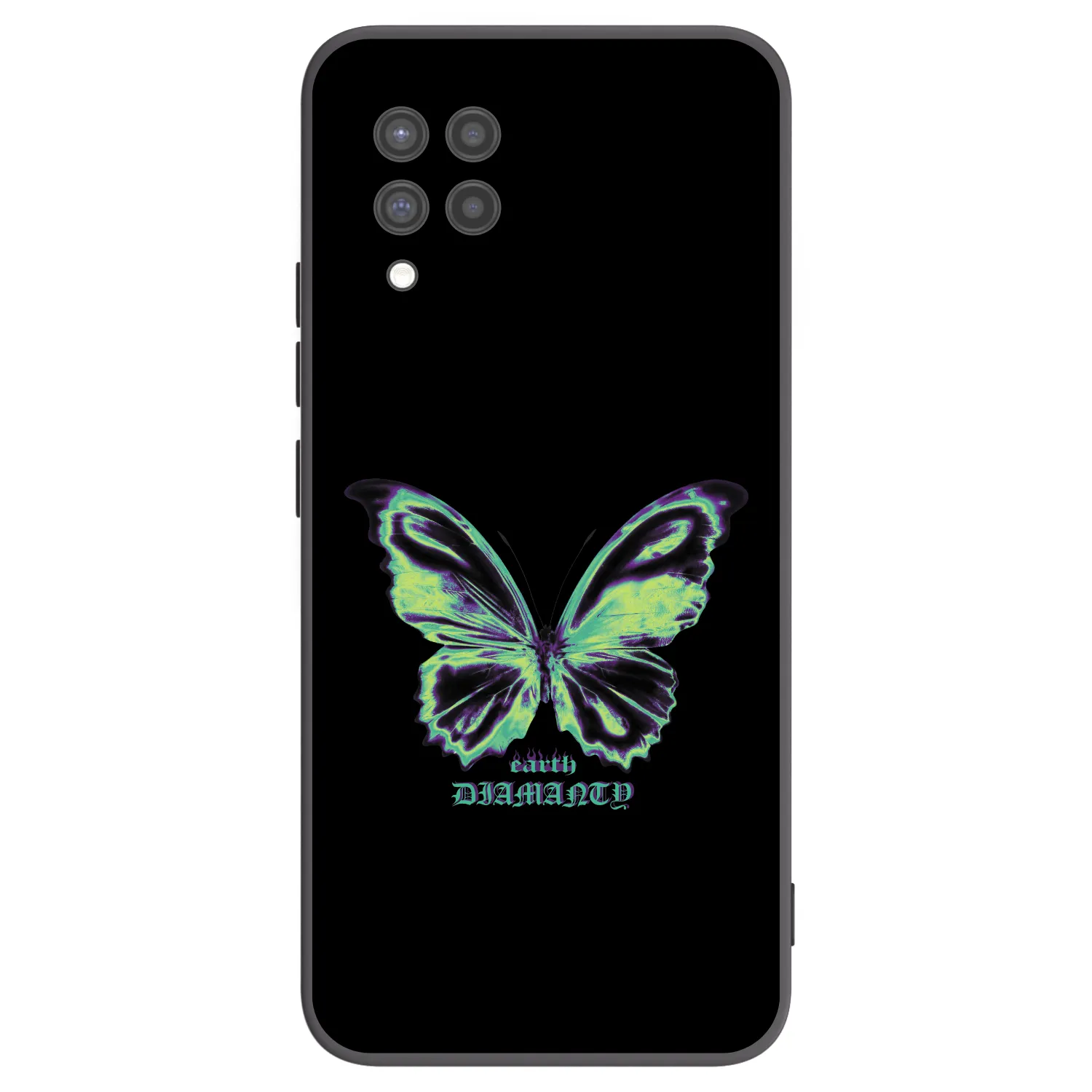 Picasee fekete szilikon tok az alábbi mobiltelefonokra Samsung Galaxy A42 A426B - Diamanty Blue
