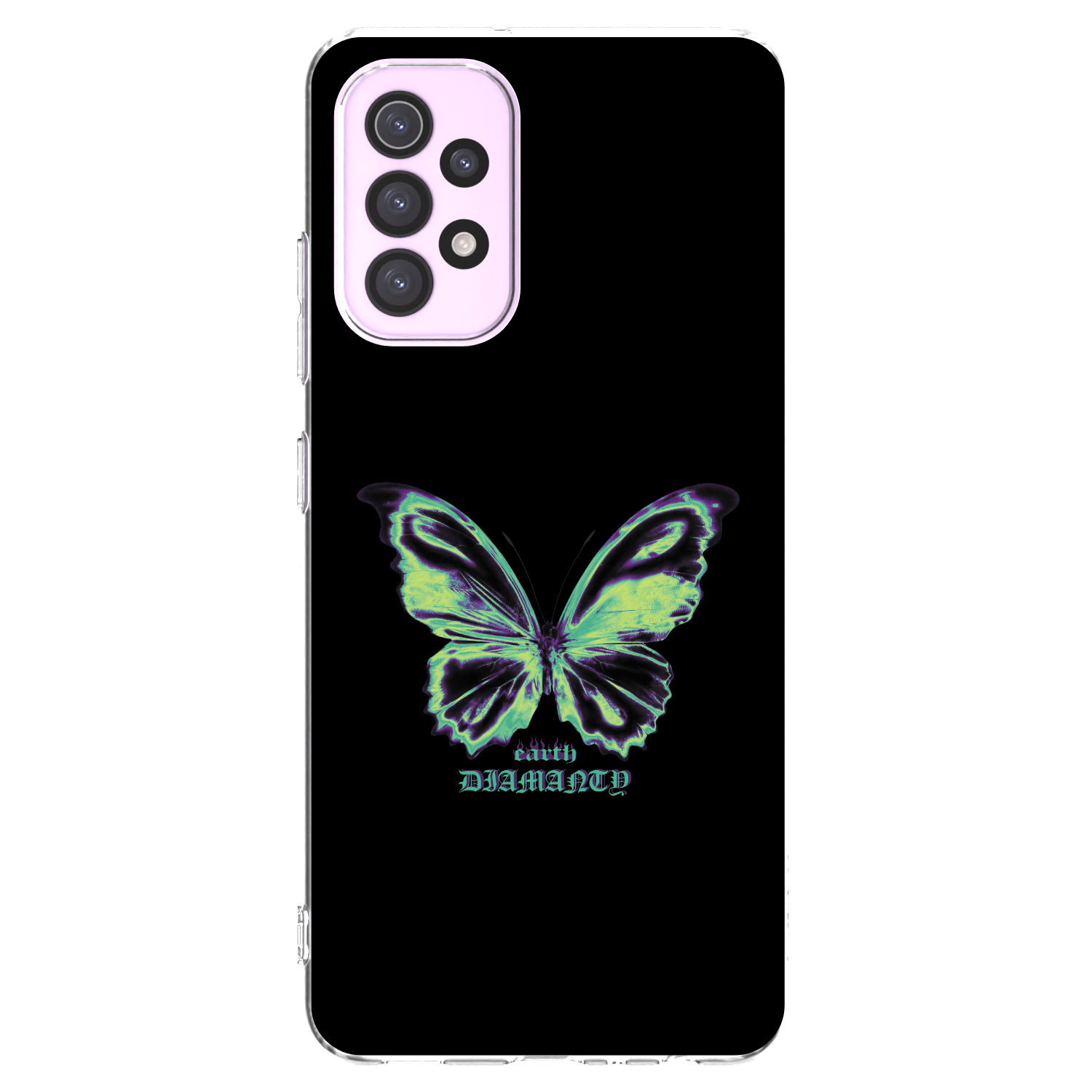 Picasee átlátszó szilikon tok az alábbi mobiltelefonokra Samsung Galaxy A32 5G A326B - Diamanty Blue