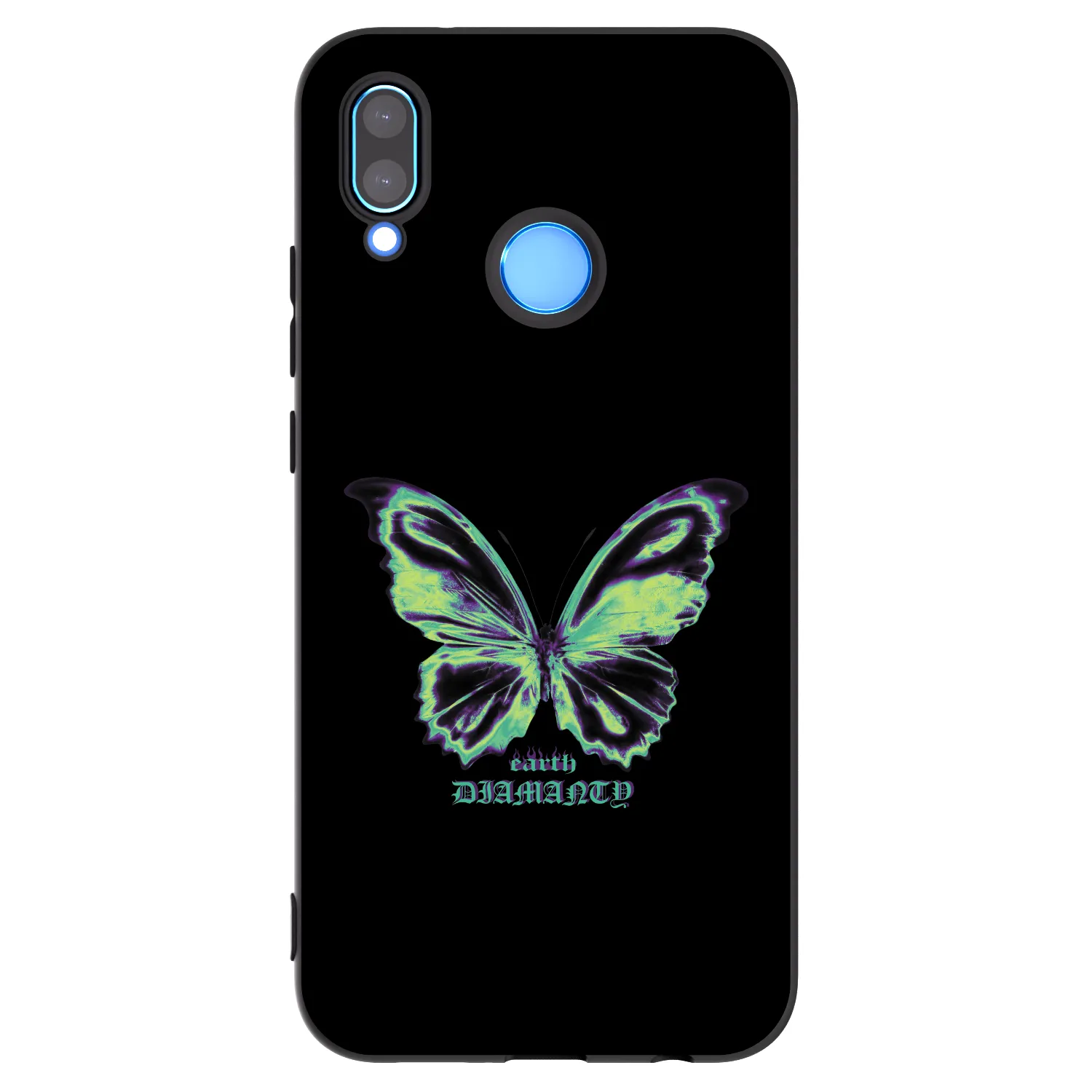 Picasee fekete szilikon tok az alábbi mobiltelefonokra Huawei P20 Lite - Diamanty Blue