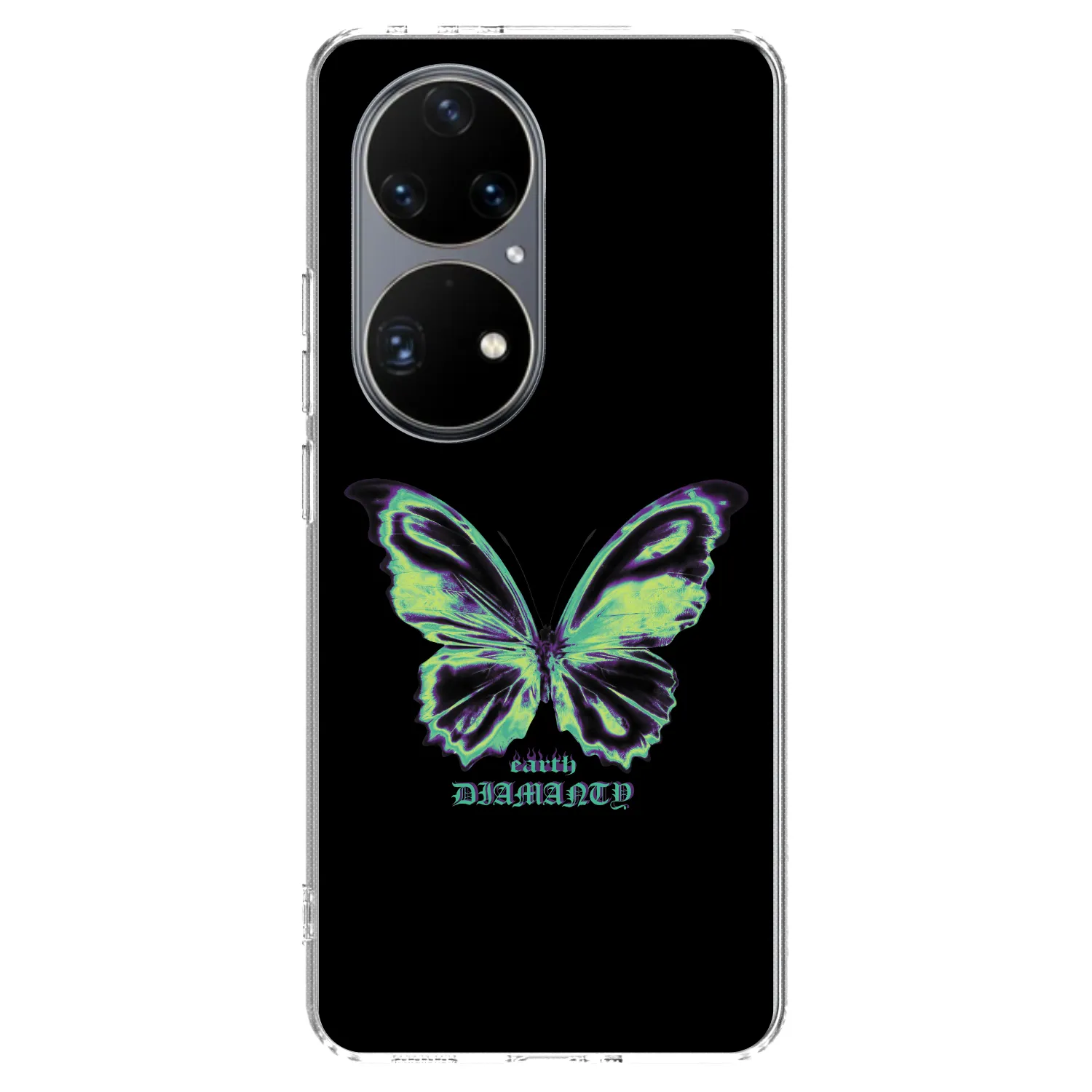 Picasee átlátszó szilikon tok az alábbi mobiltelefonokra Huawei P50 - Diamanty Blue