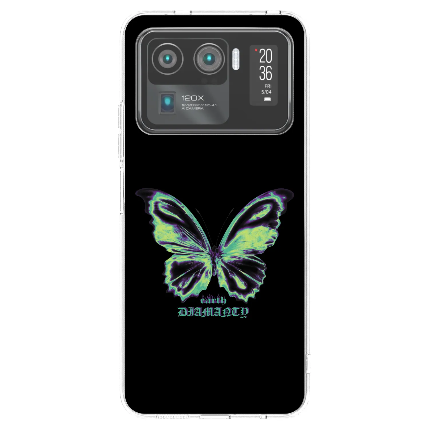 Picasee átlátszó szilikon tok az alábbi mobiltelefonokra Xiaomi Mi 11 Ultra - Diamanty Blue