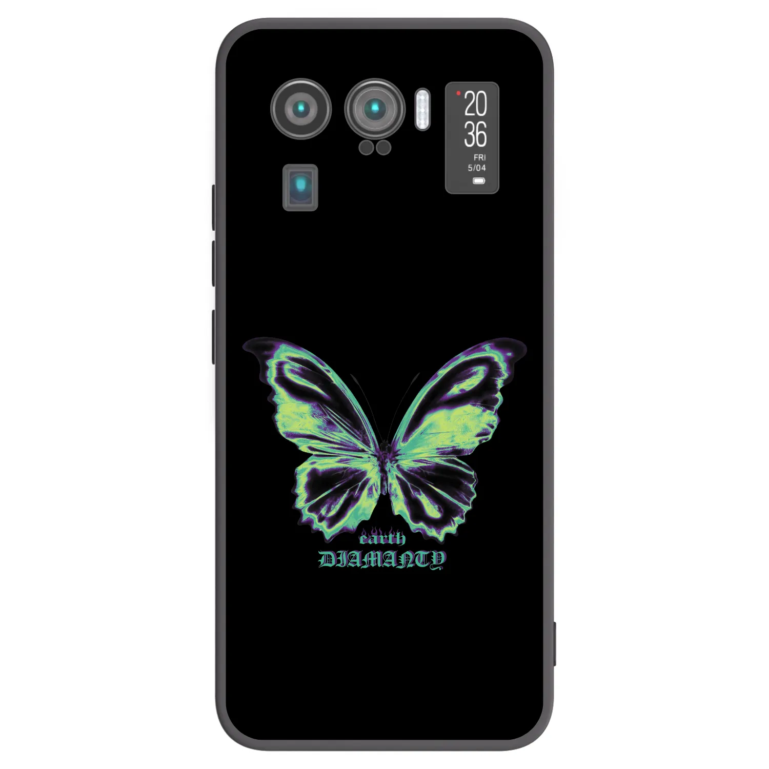 Picasee fekete szilikon tok az alábbi mobiltelefonokra Xiaomi Mi 11 Ultra - Diamanty Blue