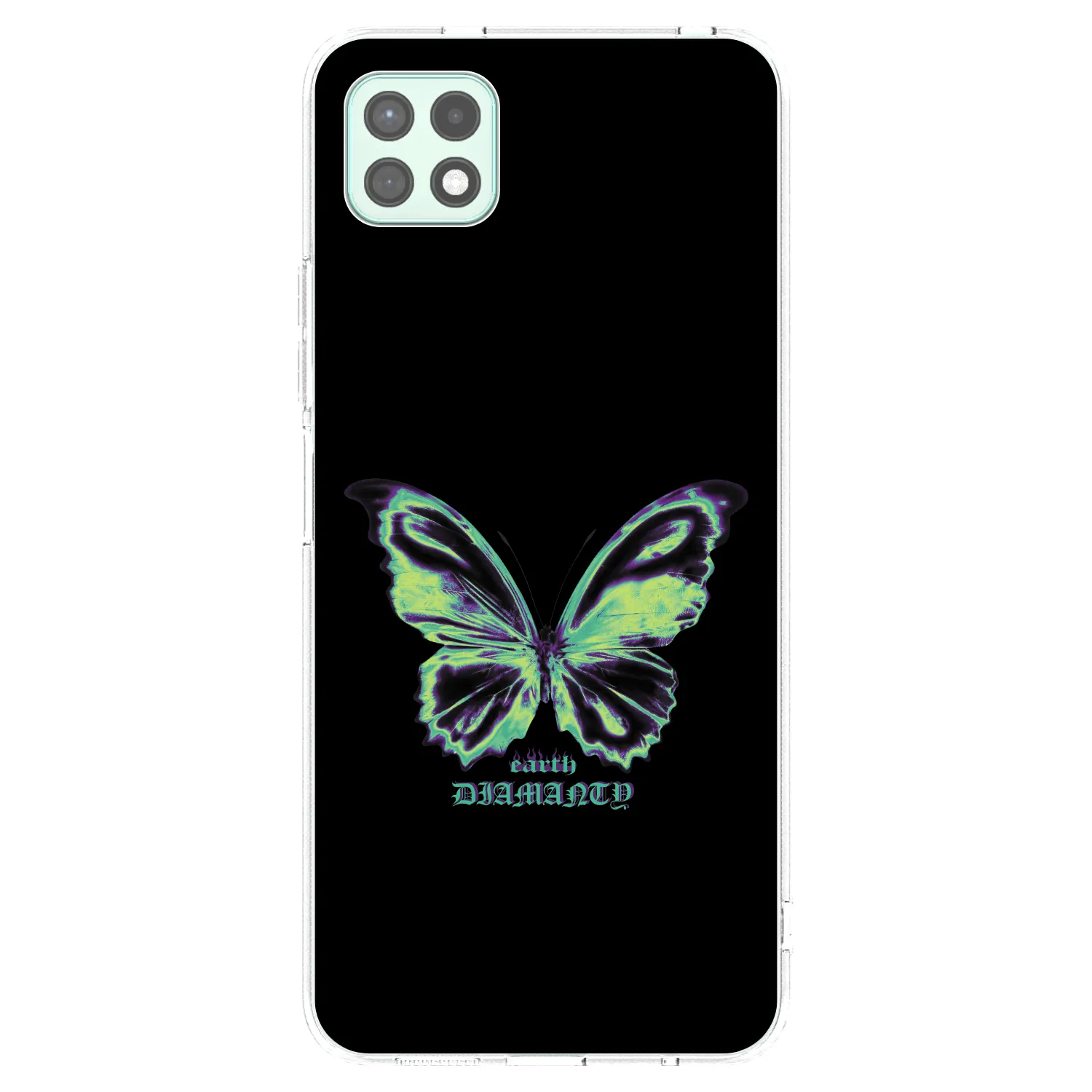 Picasee átlátszó szilikon tok az alábbi mobiltelefonokra Samsung Galaxy A22 A226B 5G - Diamanty Blue