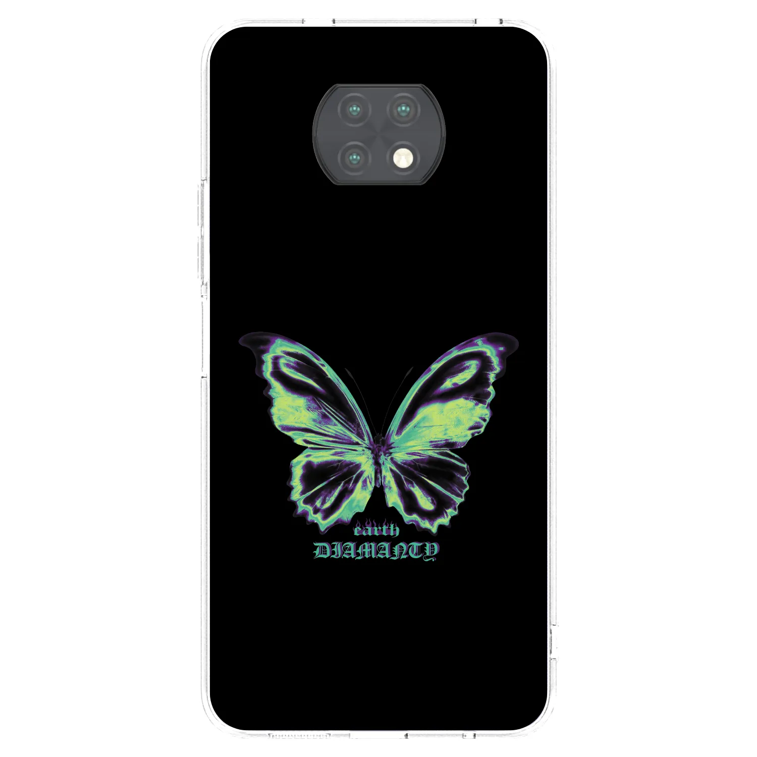 Picasee átlátszó szilikon tok az alábbi mobiltelefonokra Xiaomi Redmi Note 9T - Diamanty Blue