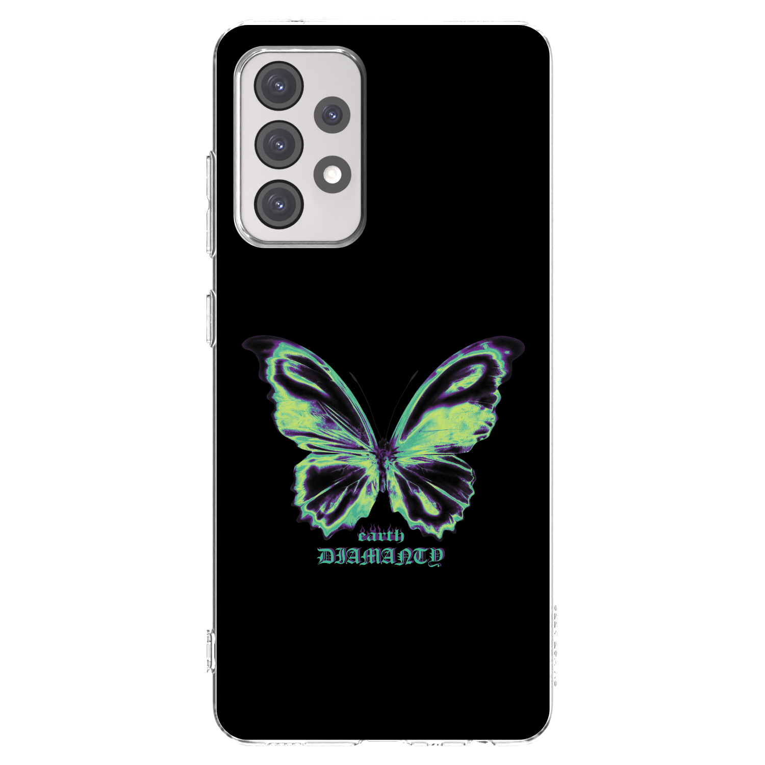 Picasee átlátszó szilikon tok az alábbi mobiltelefonokra Samsung Galaxy A52s 5G A528B - Diamanty Blue