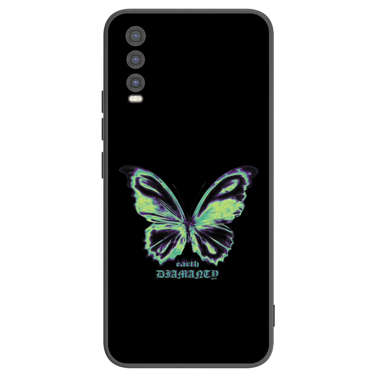 Picasee fekete szilikon tok az alábbi mobiltelefonokra Vivo Y20s - Diamanty Blue