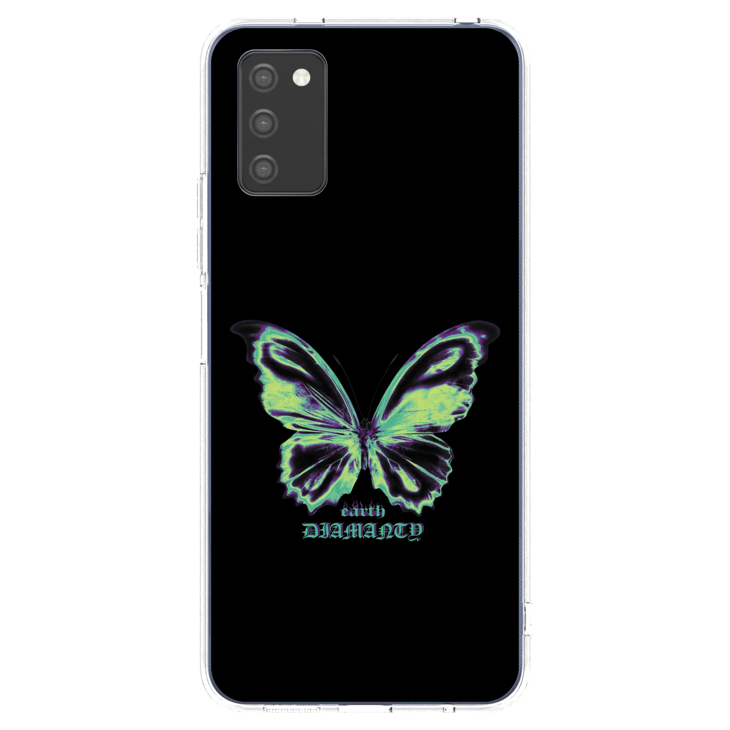 Picasee átlátszó szilikon tok az alábbi mobiltelefonokra Samsung Galaxy A03s A037G - Diamanty Blue