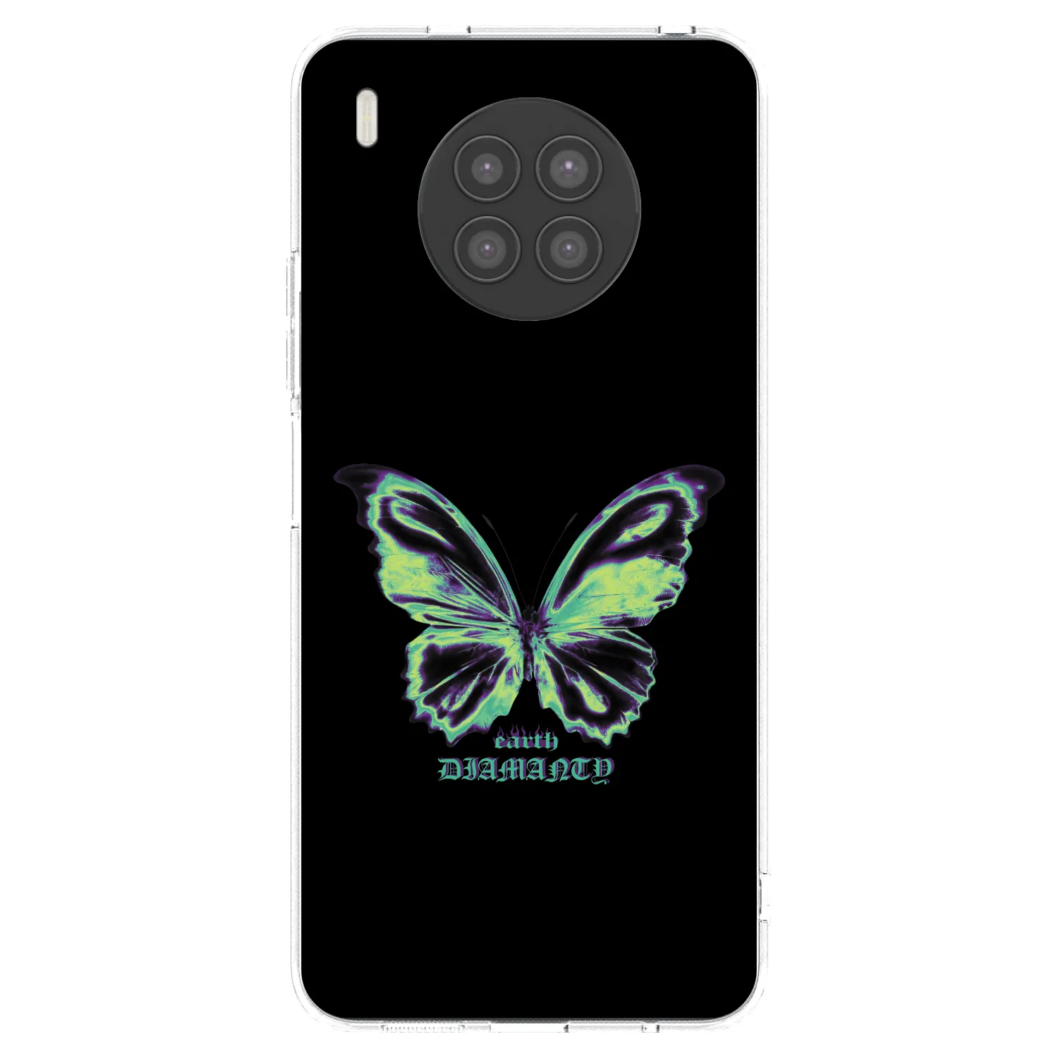 Picasee átlátszó szilikon tok az alábbi mobiltelefonokra Huawei Nova 8i - Diamanty Blue