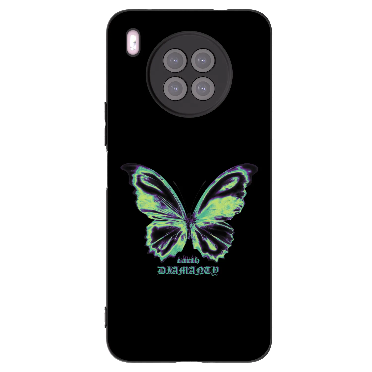 Picasee fekete szilikon tok az alábbi mobiltelefonokra Huawei Nova 8i - Diamanty Blue