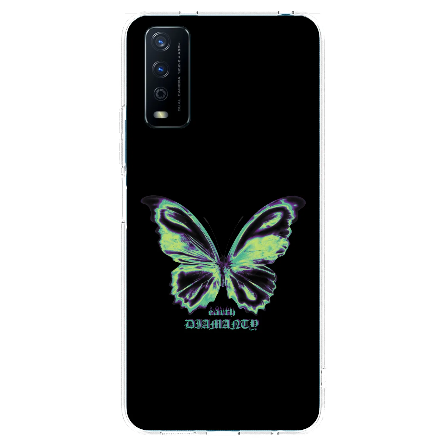 Picasee átlátszó szilikon tok az alábbi mobiltelefonokra Vivo Y11s - Diamanty Blue